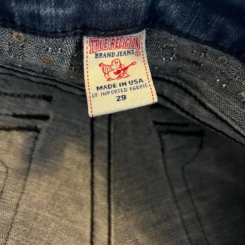 NWOT $229 True Religion Studded Pocket Flap Flare Joey Jeans - Picture 11 of 11